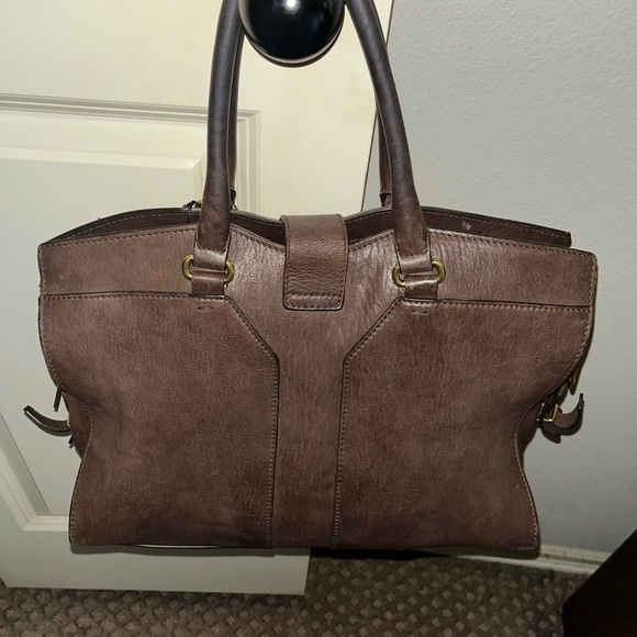 Saint Laurent Cabas Medium Chocolate Tote Bag Mint Condition - Picture 9 of 9